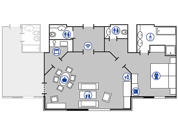 Plan de la salle Suite Presidential | Maritim Hotel Bad Wildungen