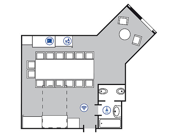 Room floor plan Conference suite | Maritim Airport Hotel Hannover