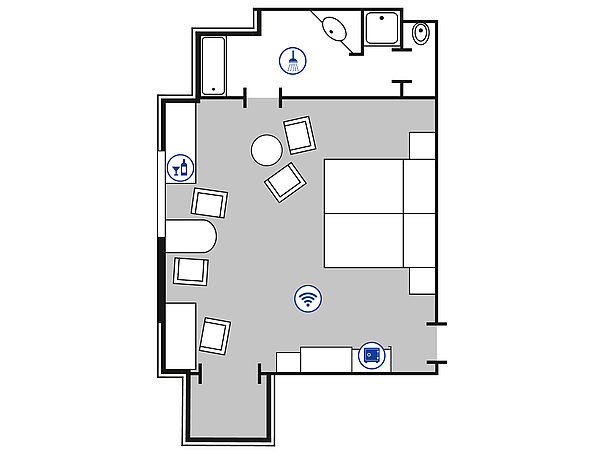 Plan de la chambre Superior | Maritim Hotel Bad Wildungen