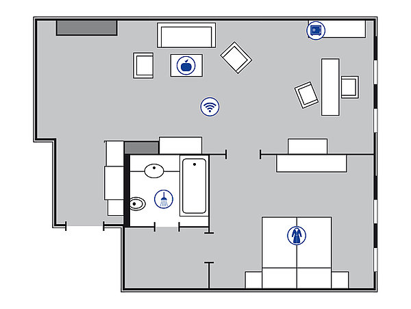 Plan de la salle Suite proArte | Maritim proArte Hotel Berlin