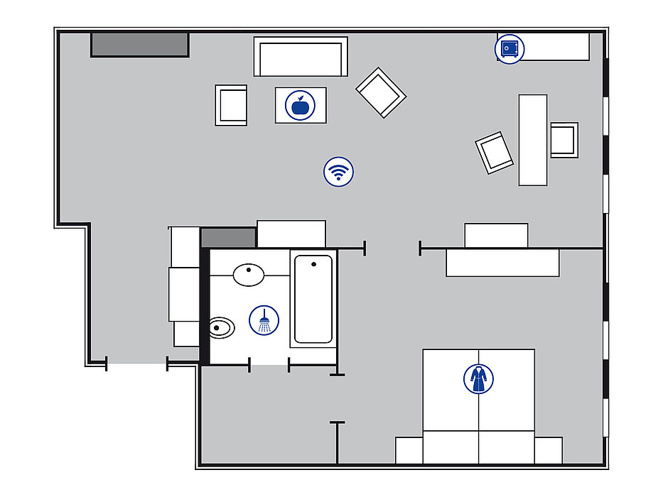 Plan de la salle Suite proArte | Maritim proArte Hotel Berlin