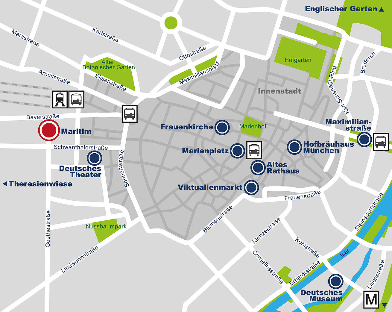 Via d'accesso Maritim Hotel München