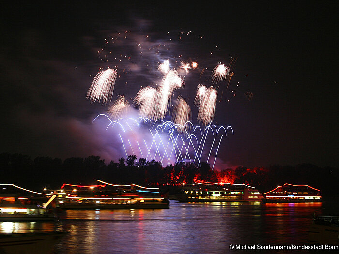 Le Rhin en flammes