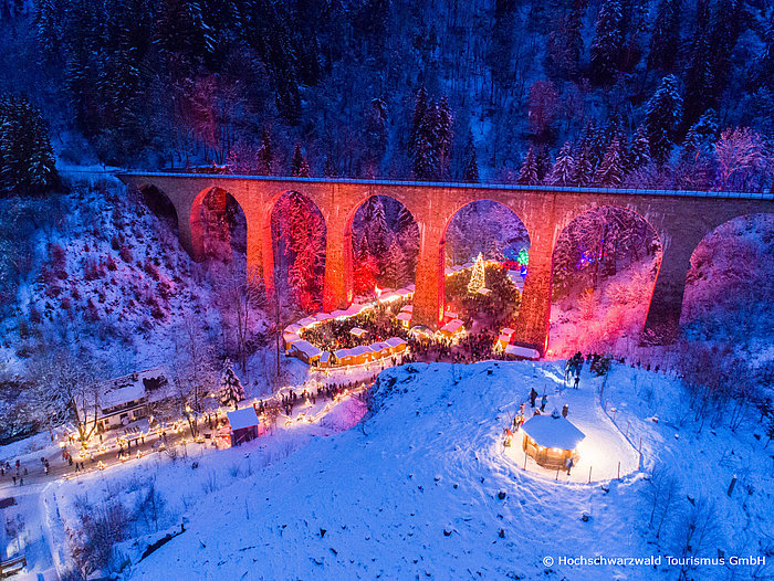 Hochschwarzwald-Weihnachtsmarkt in der Ravennaschlucht