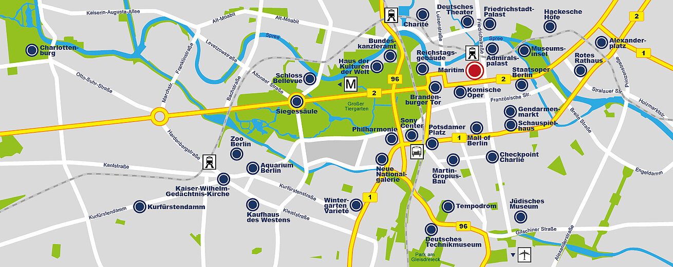 Via d'accesso Maritim proArte Hotel Berlin Via d'accesso Maritim proArte Hotel Berlin