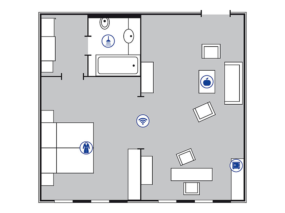 Plan de la salle proArte Suite | Maritim proArte Hotel Berlin