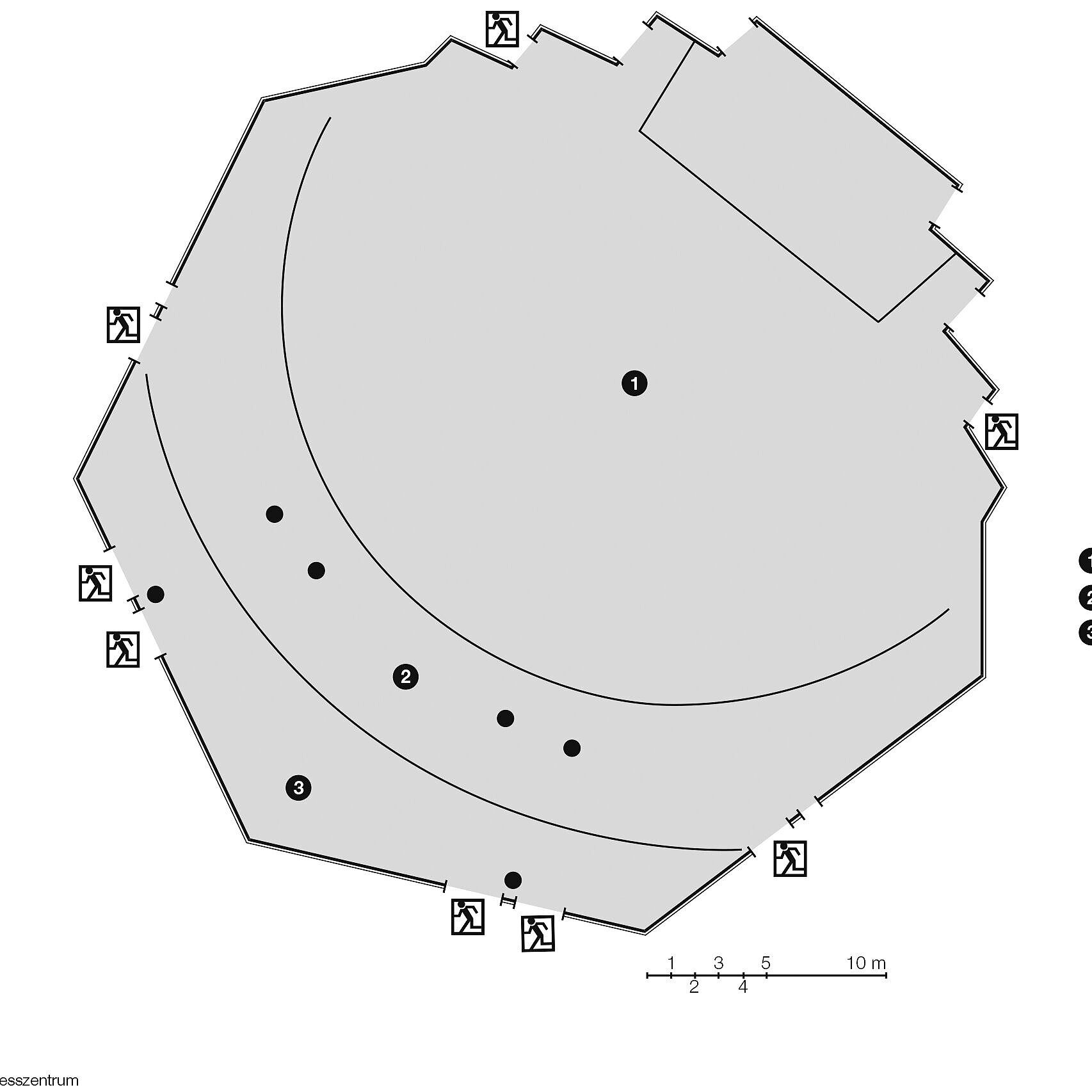Plano de construcción, Centro Cultural y de Congresos "Liederhalle" | Maritim Hotel Stuttgart