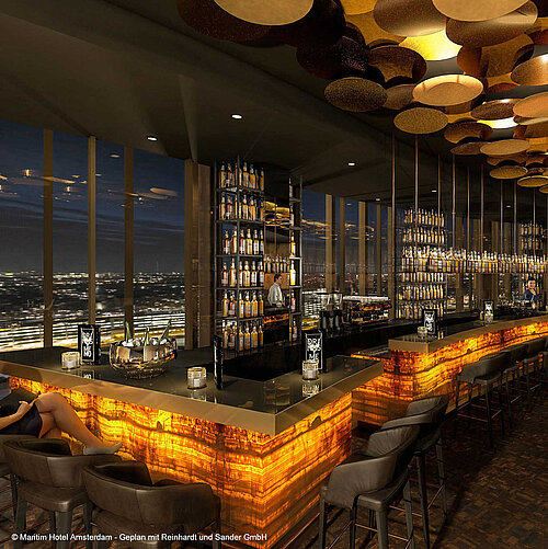 Noord Rooftop bar © Maritim Hotel Amsterdam - Geplan mit Reinhardt und Sander GmbH