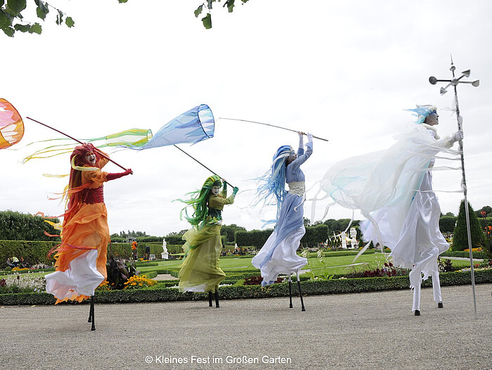 Pequeña fiesta en el gran jardín de Hannover