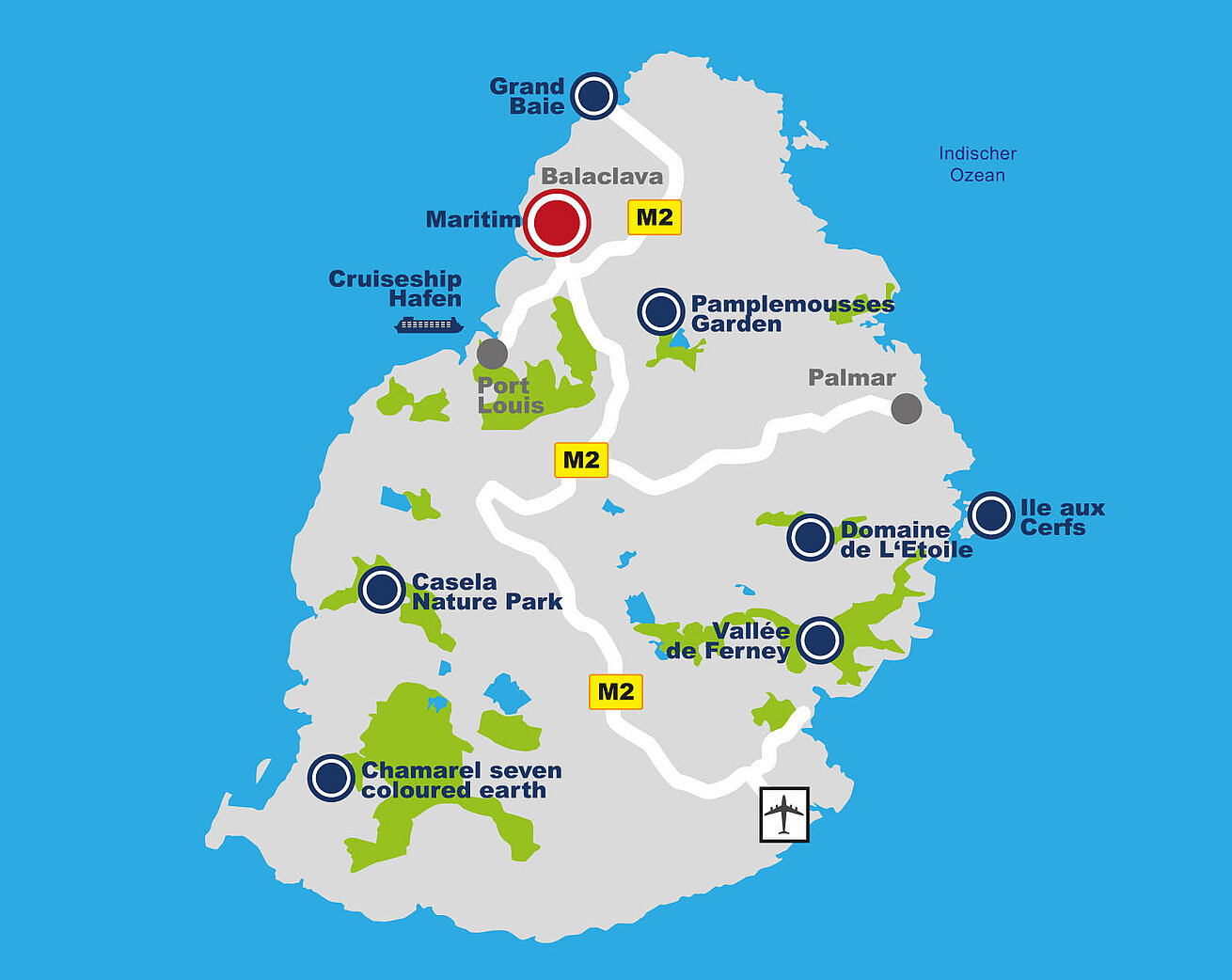 Roadmap Maritim Resort & Spa Mauritius