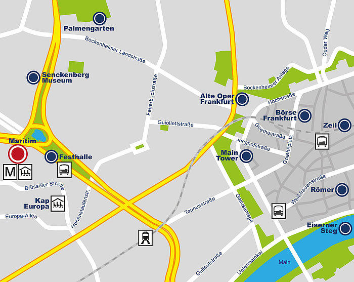 Directions Maritim Hotel Frankfurt