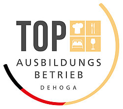 TOP Azienda di formazione DEHOGA Marchio “TOP Ausbildungsbetrieb DEHOGA” per l’eccellenza nella formazione nel settore alberghiero e della ristorazione.
