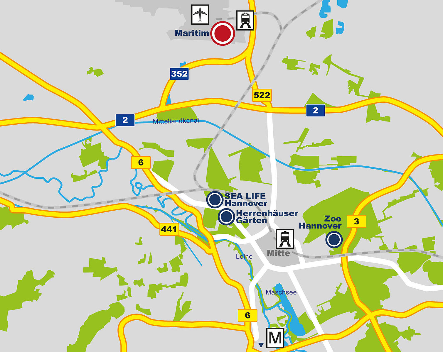 Directions Maritim Airport Hotel Hannover