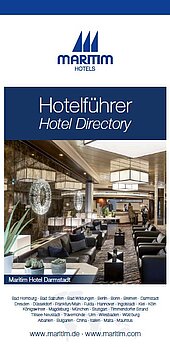 Cover image from the Maritim Hotels ‘Hotel Guide’ brochure, featuring the Maritim Seehotel Timmendorfer Strand