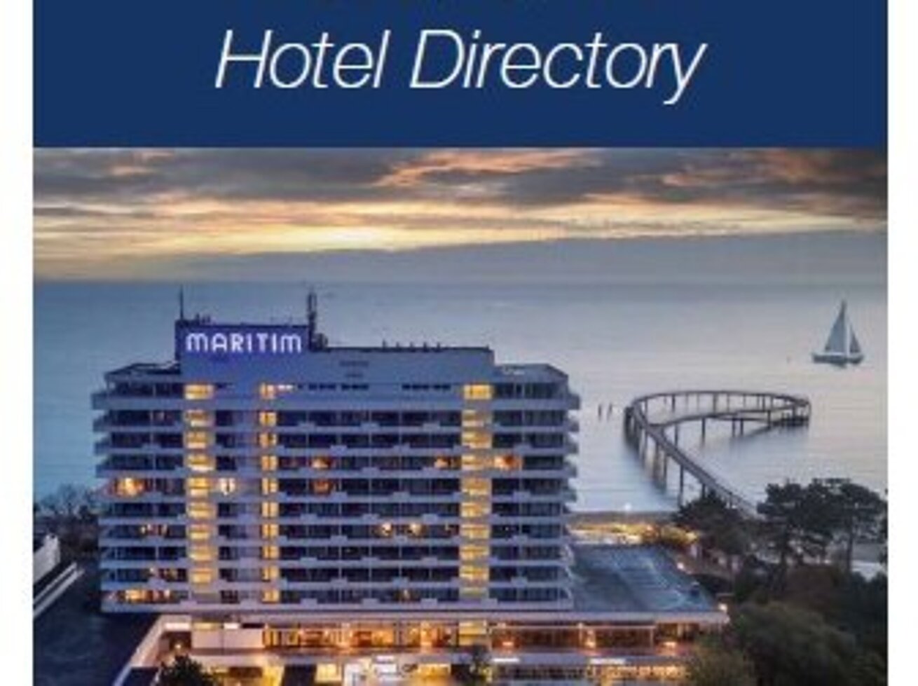 Cover image from the Maritim Hotels ‘Hotel Guide’ brochure, featuring the Maritim Seehotel Timmendorfer Strand