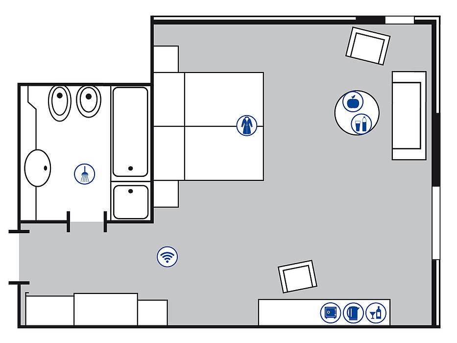 Plan de la salle Studio | Maritim Hotel Magdeburg