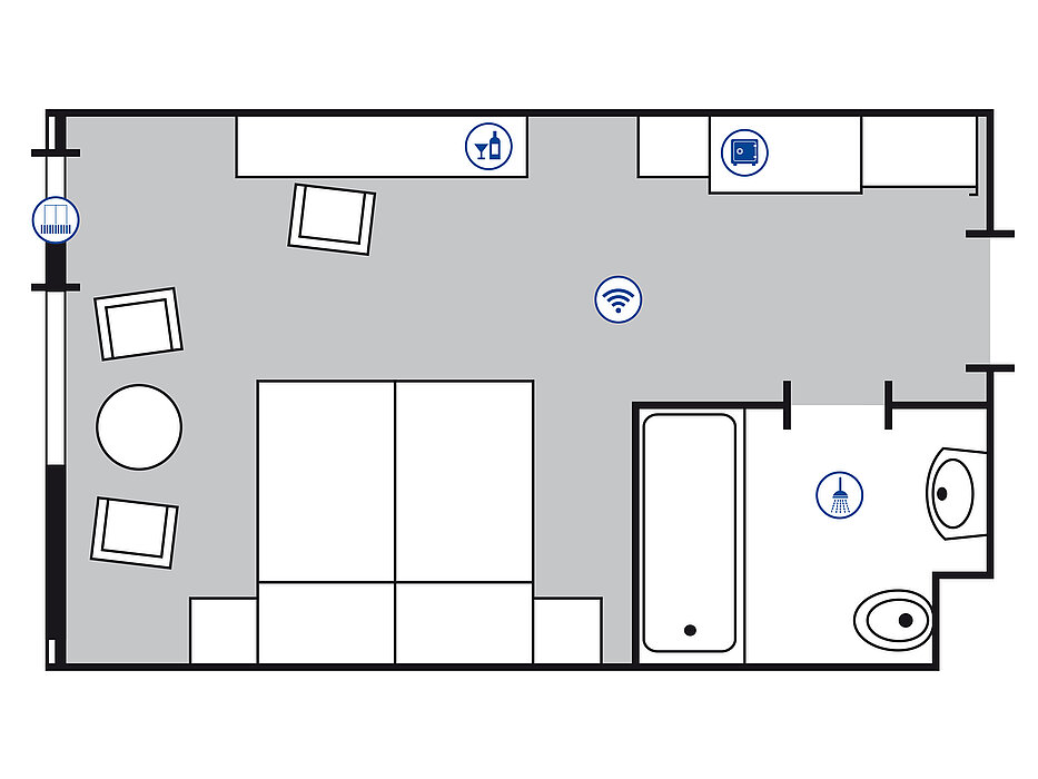 Plan de la chambre Classic | Maritim Hotel Bad Salzuflen