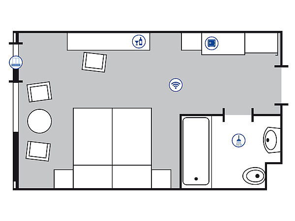 Plan de la chambre Classic | Maritim Hotel Bad Salzuflen