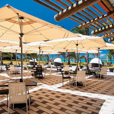 Restaurant et grill de plage Bellevue 1838 | Maritim Crystals Beach Hotel Mauritius