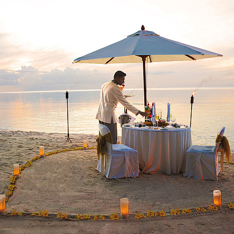 Dîner privé sur la plage | Maritim Hotel Mauritius