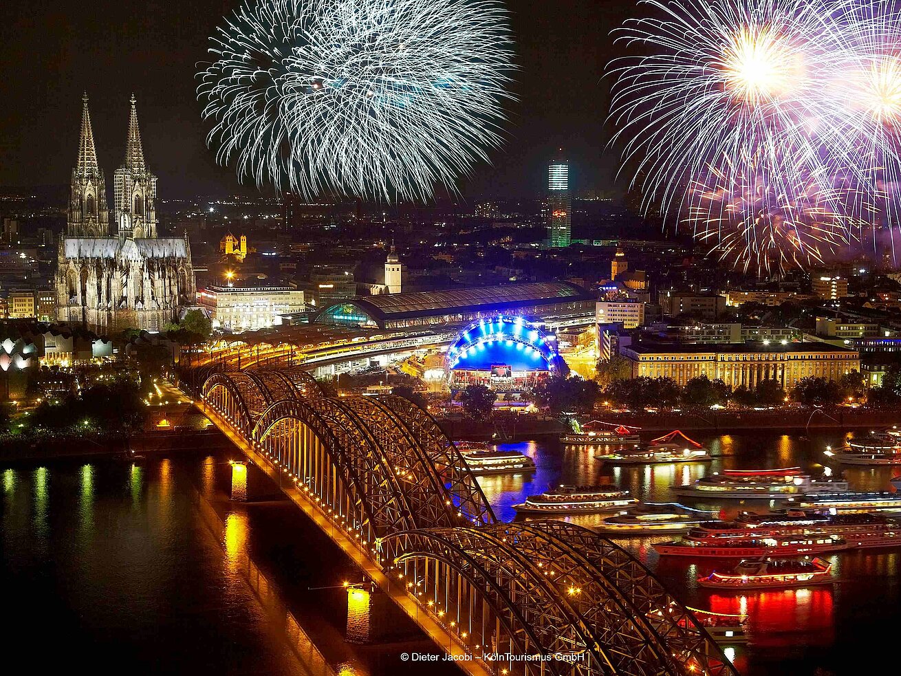 Fête des lumières à Cologne