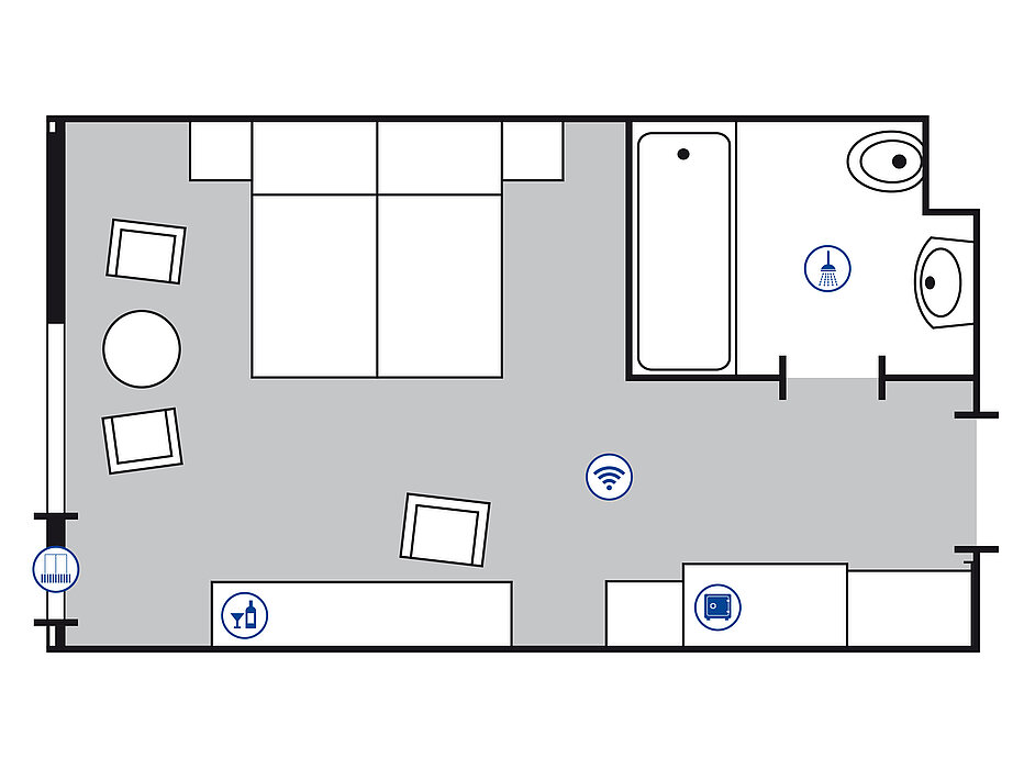 Plan de la chambre Superior | Maritim Hotel Bad Salzuflen