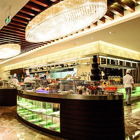 Restaurant proposant des buffets "Bellevue" | Maritim Hotel Changzhou